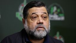 Hamas official Osama Hamdan attends a press conference, amid the ongoing conflict between Israel and Hamas, in Beirut, Lebanon June 29, 2024. REUTERS/Mohamed Azakir