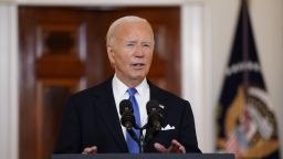U.S. President Joe Biden delivers remarks after the U.S. Supreme Court ruled on former U.S. President and Republican presidential candidate Donald Trump's bid for immunity from federal prosecution for 2020 election subversion, at the White House in Washington, U.S., July 1, 2024. REUTERS/Elizabeth Frantz