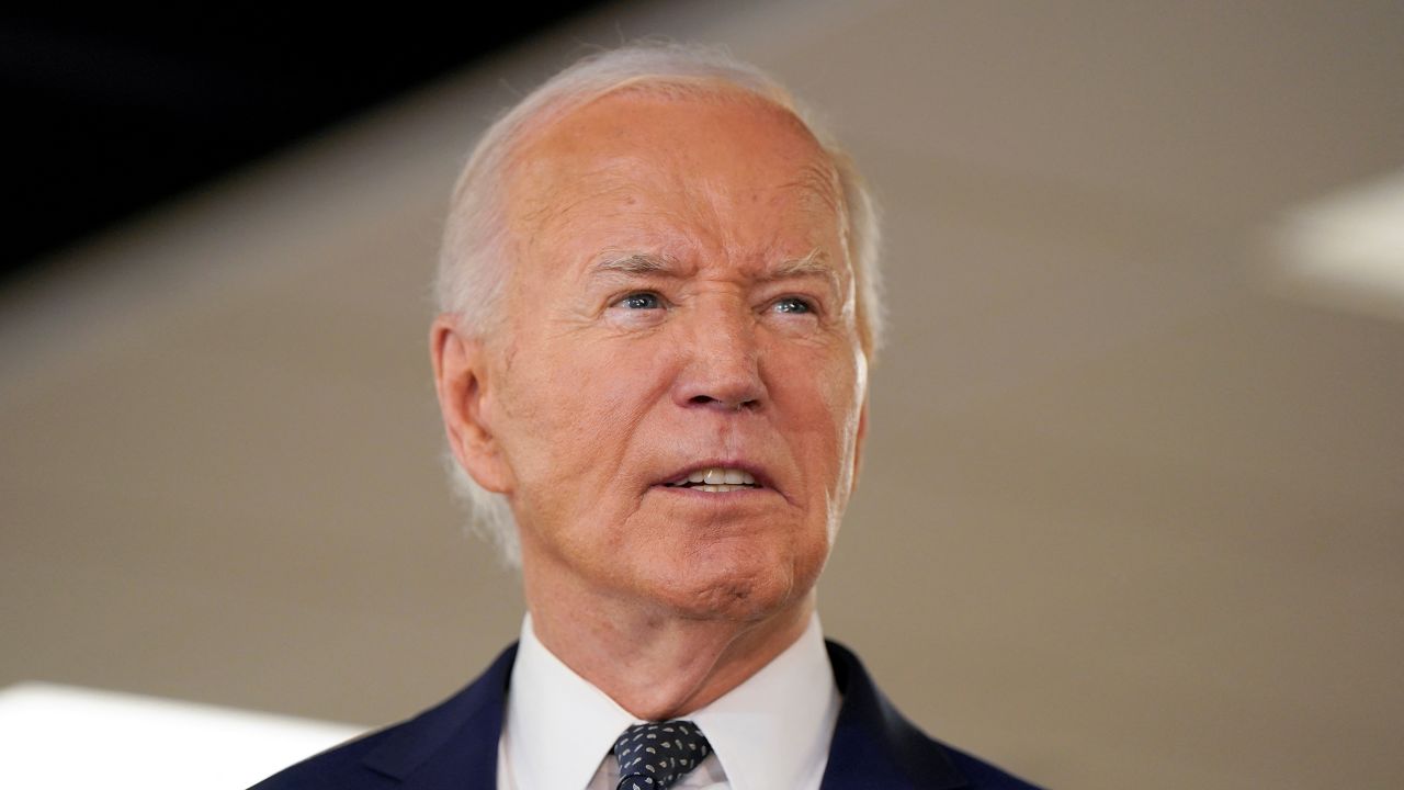 U.S. President Joe Biden delivers remarks on extreme weather at the D.C. Emergency Operations Center in Washington, U.S., July 2, 2024.