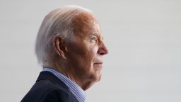 President Joe Biden attends a campaign event at Sherman Middle School, in Madison, Wisconsin, on July 5, 2024.