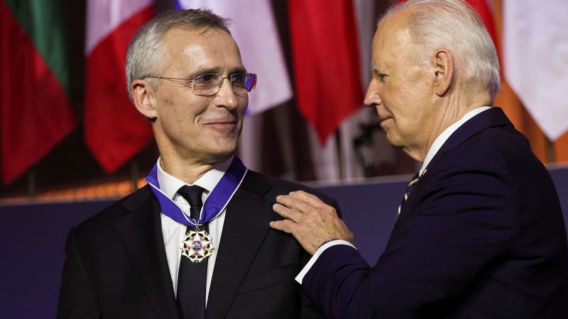 Biden awards NATO Secretary General Jens Stoltenberg with Presidential Medal of Freedom | CNN Politics