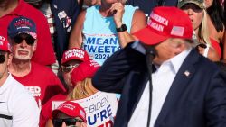 Republican presidential candidate and former U.S. President Donald Trump reacts as multiple shots rang out during a campaign rally at the Butler Farm Show in Butler, Pennsylvania, U.S., July 13, 2024. REUTERS/Brendan McDermid