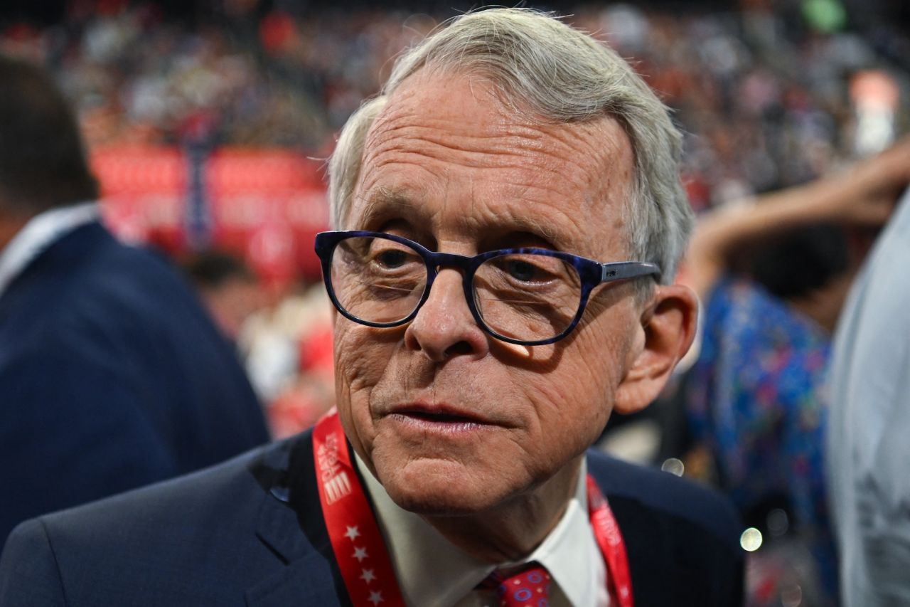 Ohio Gov. Mike DeWine attends the Republican National Convention in Milwaukee, Wisconsin, on July 15, 2024.