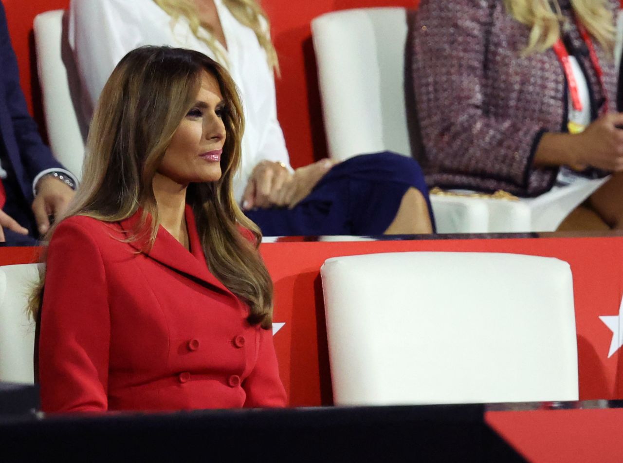 Melania Trump attends the Republican National Convention in Milwaukee on July 18.