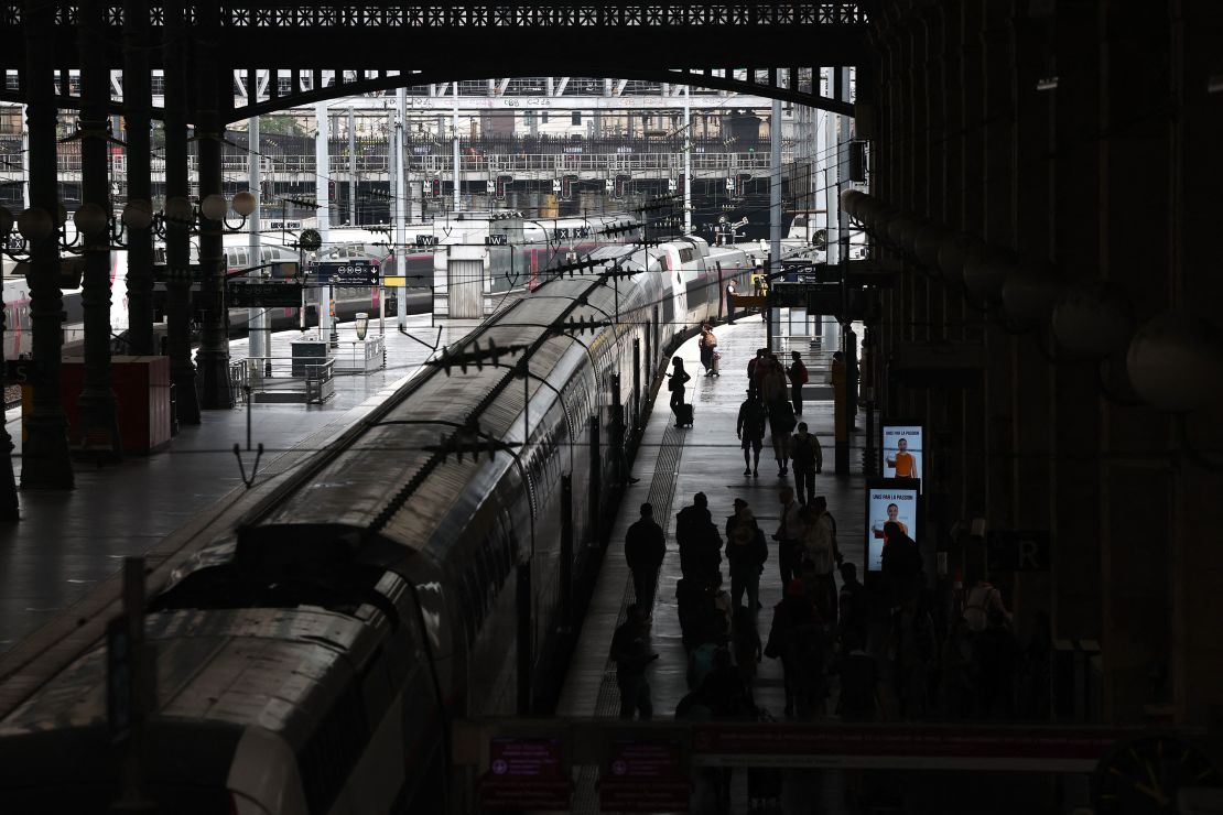 The Gare du Nord station in the French capital, ahead of the Paris 2024 Olympics opening ceremony on Friday.