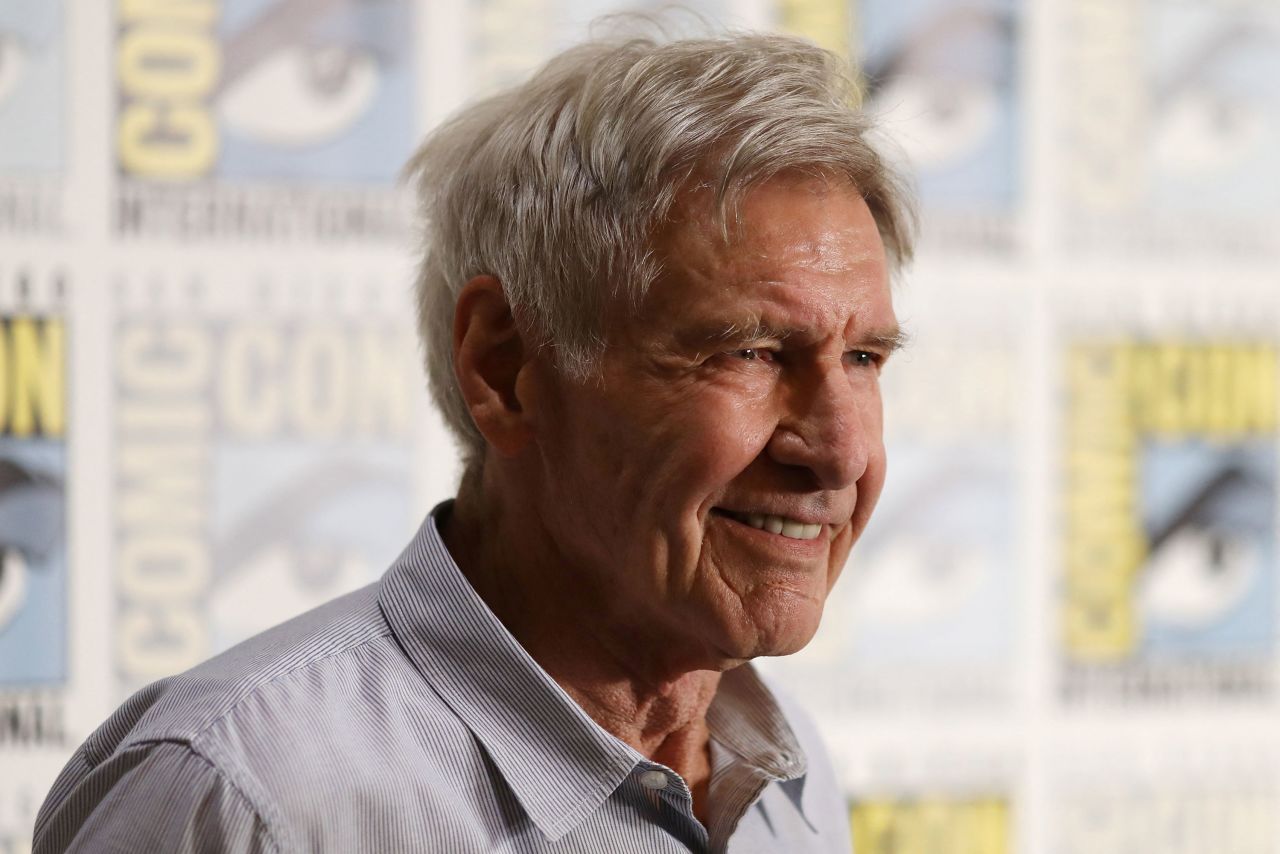 Harrison Ford attends San Diego Comic-Con on July 27.