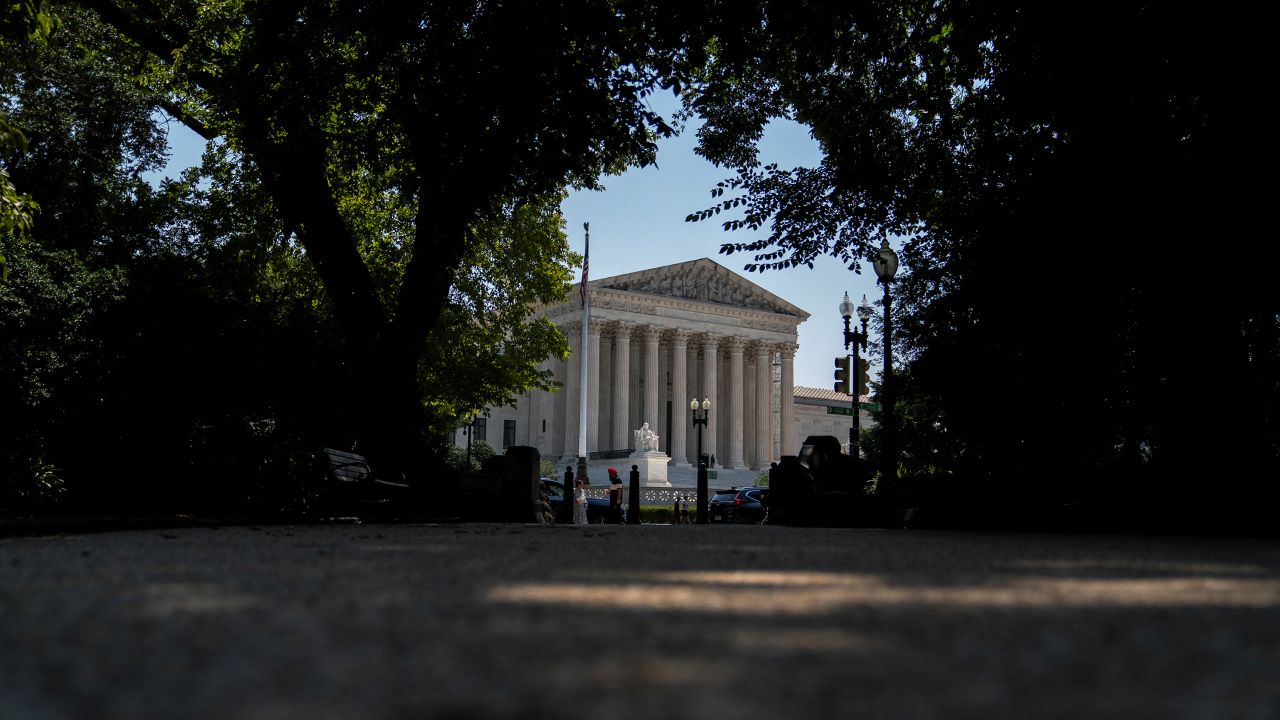 The US Supreme Court is seen in Washington, DC, on July 29.