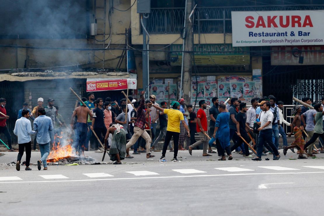 At least 12 people died on Sunday as a result of the clashes across the country.