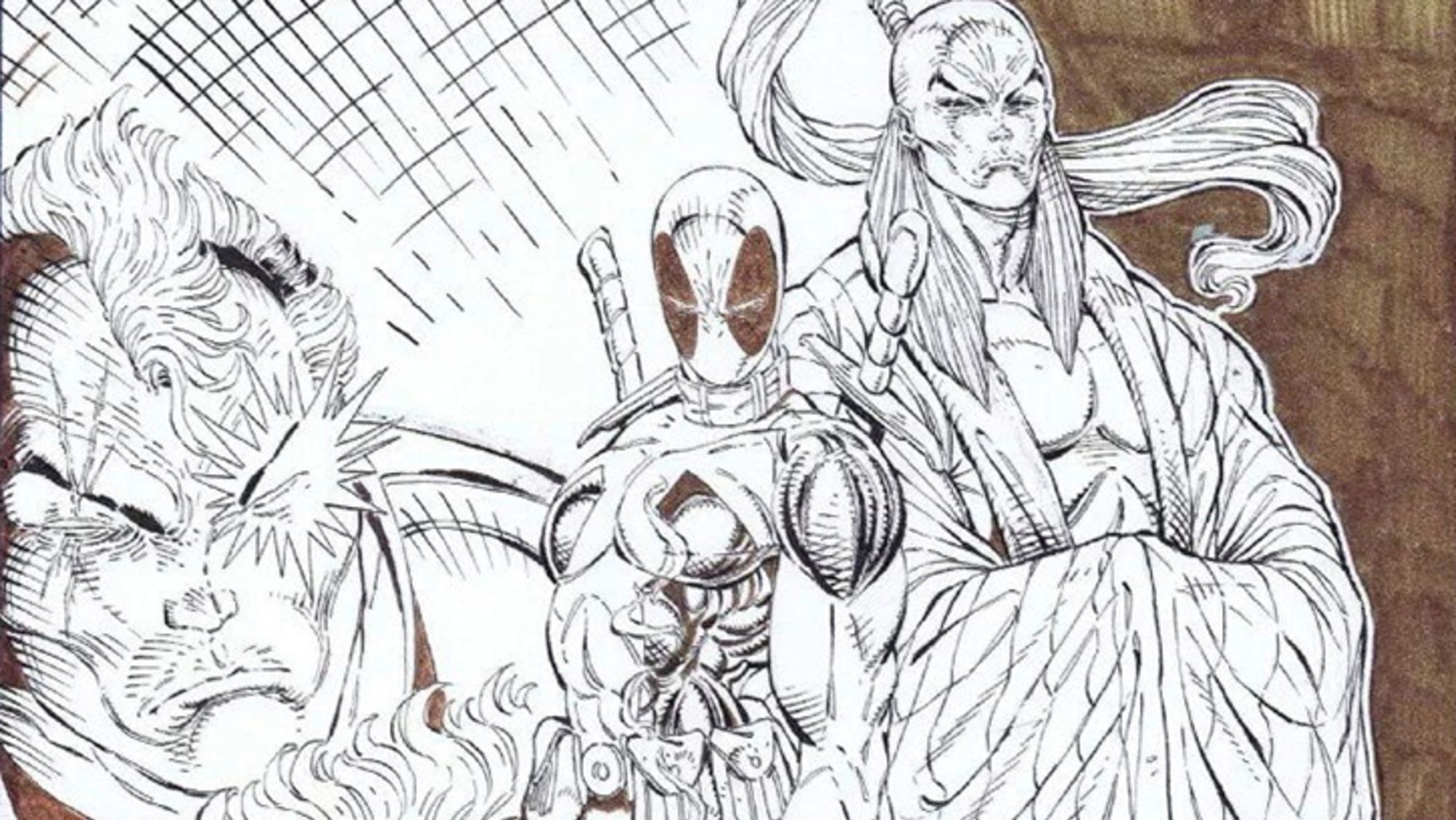 The original cover art for Rob Liefeld's "The New Mutants #98," which has an asking price of $7.5 million