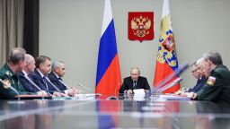 Russia's President Vladimir Putin chairs a meeting with security officials and regional governors to discuss the situation in the south of the country following an incursion of Ukrainian troops, via a video link at a residence outside Moscow, Russia August 12, 2024. Sputnik/Gavriil Grigorov/Kremlin via REUTERS ATTENTION EDITORS - THIS IMAGE WAS PROVIDED BY A THIRD PARTY.