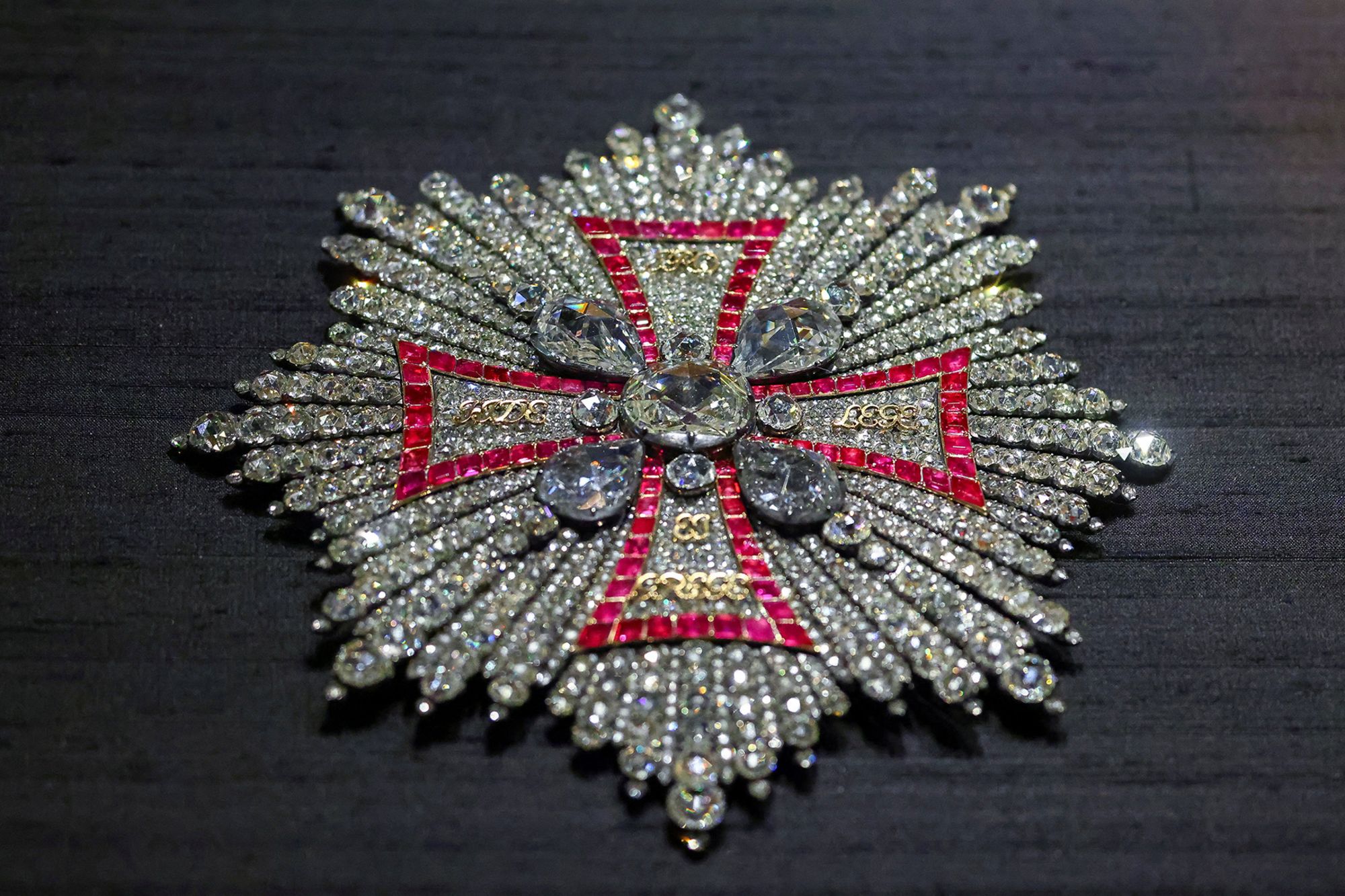 The breast star of the Polish Order of the White Eagle is one of the many jewels that will return to public view after a dramatic museum heist in eastern Germany in 2019.