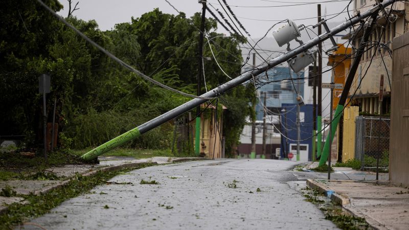 Hurricane Ernesto: Half of Puerto Rico is without power