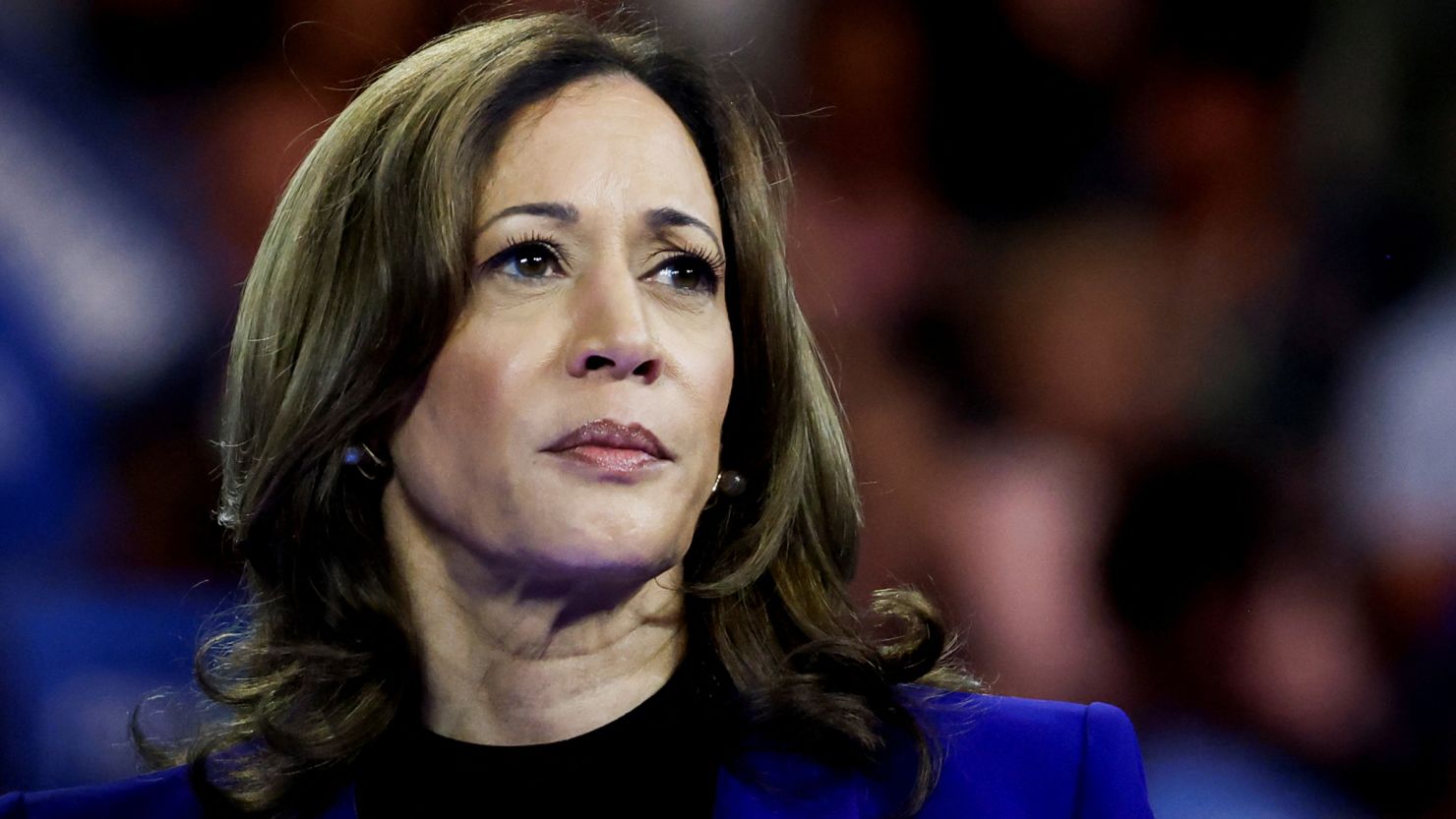 Vice President Kamala Harris attends a campaign rally in Milwaukee on August 21, 2024.