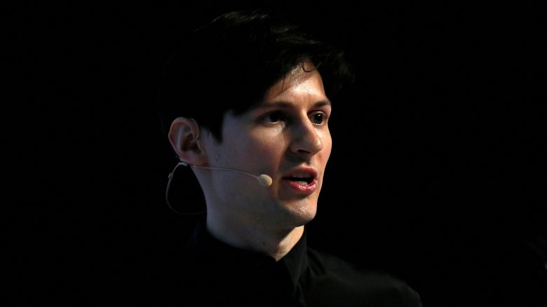 Founder and CEO of Telegram Pavel Durov delivers a keynote speech during the Mobile World Congress in Barcelona, Spain on February 23, 2016.