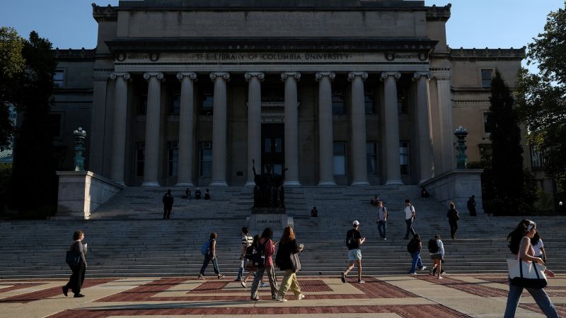 Justice Department is investigating bringing terrorism charges against pro-Palestinian protesters at Columbia University