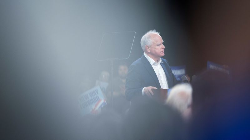 Tim Walz: Heading into the VP debate spotlight, Minnesota governor is fighting nerves