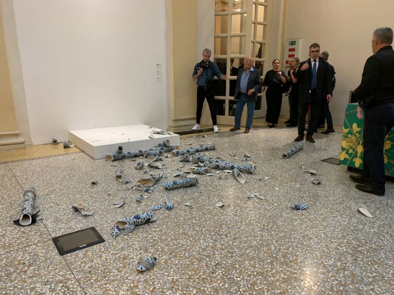 Man Smashes Ai Weiwei Sculpture at Italy Art Show Opening