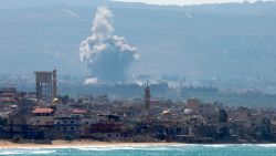 Smoke billows over southern Lebanon, amid ongoing cross-border hostilities between Hezbollah and Israeli forces, as seen from Tyre, southern Lebanon September 24, 2024 REUTERS/Aziz Taher