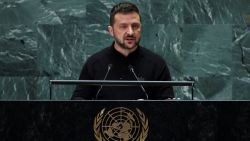 Ukraine's President Volodymyr Zelenskiy addresses the 79th United Nations General Assembly at U.N. headquarters in New York, U.S., September 25, 2024.  REUTERS/Mike Segar