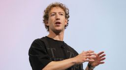 Meta CEO Mark Zuckerberg makes a keynote speech during the Meta Connect annual event, at the company's headquarters in Menlo Park, California on September 25, 2024.