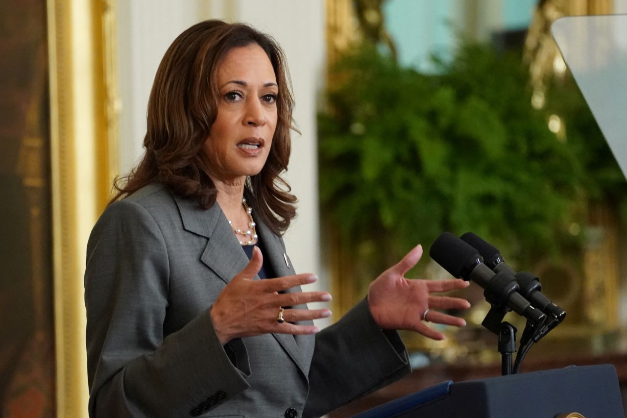 Vice President Kamala Harris delivers remarks on gun violence in America at the White House in Washington, DC, on Thursday, September 26.