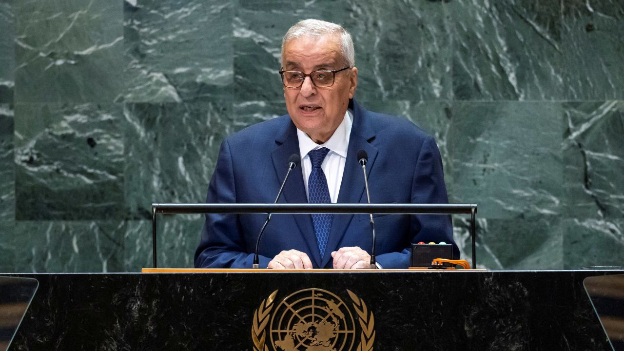 Lebanon Minister of Foreign Affairs Abdallah Bou Habib addresses the 79th United Nations General Assembly at U.N. headquarters in New York, on September 26, 2024.