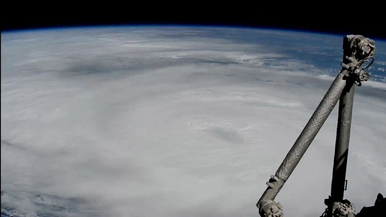 Hurricane Helene churns toward Florida on September 26, 2024, in this screengrab from a video.