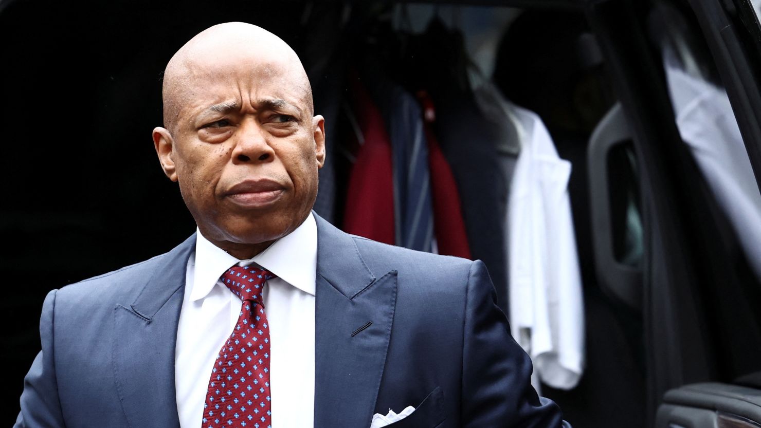 New York City Mayor Eric Adams arrives at a federal court for his arraignment Friday.