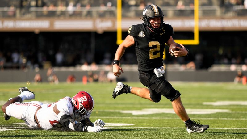 Vanderbilt stuns No. 1 Alabama to secure biggest win in program history