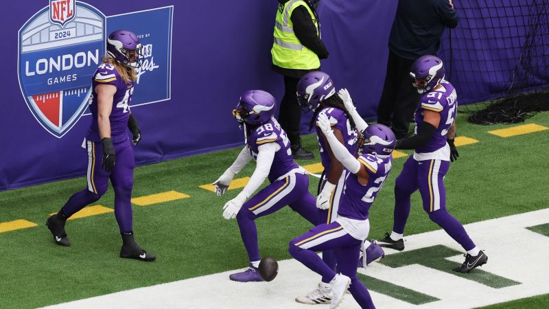 Sam Darnold gets revenge on his former team by leading the Vikings to victory over the Jets in London