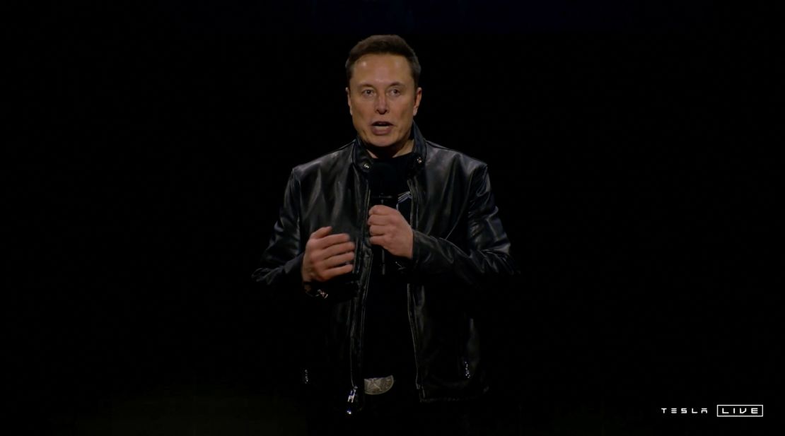 Tesla CEO Elon Musk speaks during an unveiling event on October 10, 2024 in Los Angeles, California in this still from video.