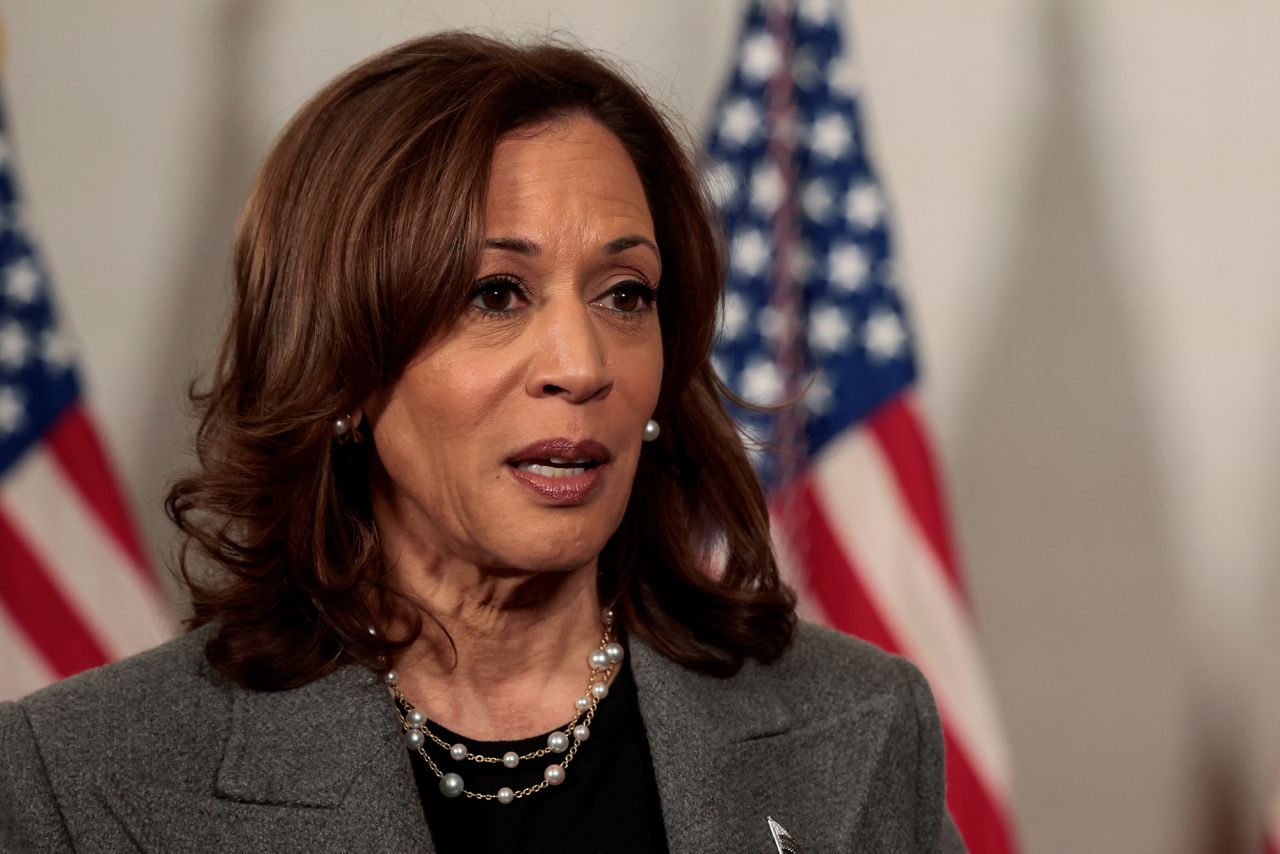 Vice President Kamala Harris attends a campaign event in Detroit, Michigan, on October 19.