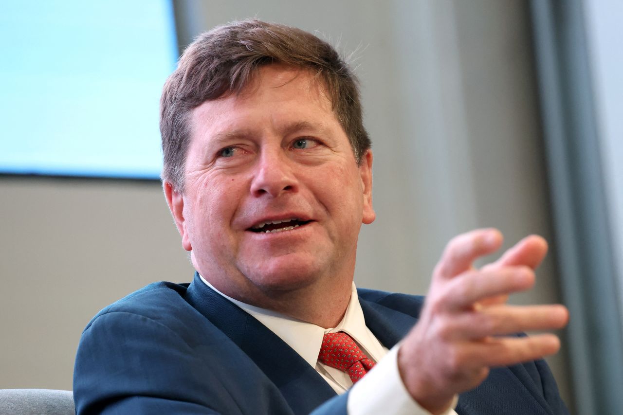 Jay Clayton speaks in New York on October 22.