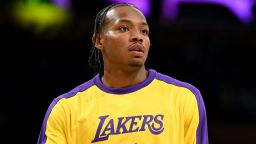 Rookie Quincy Olivari appeared in four preseason games with the Los Angeles Lakers.