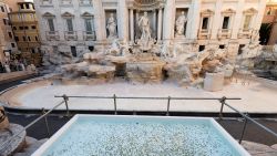 Rome unveils a pool to collect tourists' coins and wishes as Trevi fountain undergoes maintenance works in Rome, Italy, October 31, 2024.