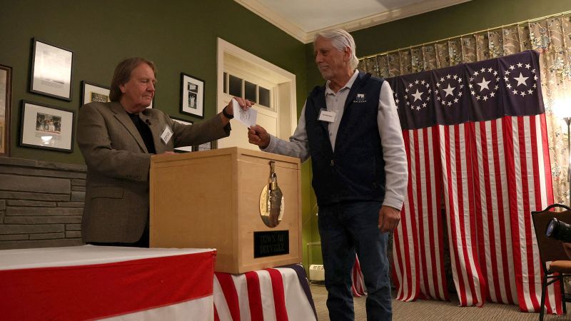 Harris and Trump meet at midnight voting in Dixville Notch to kick off Election Day