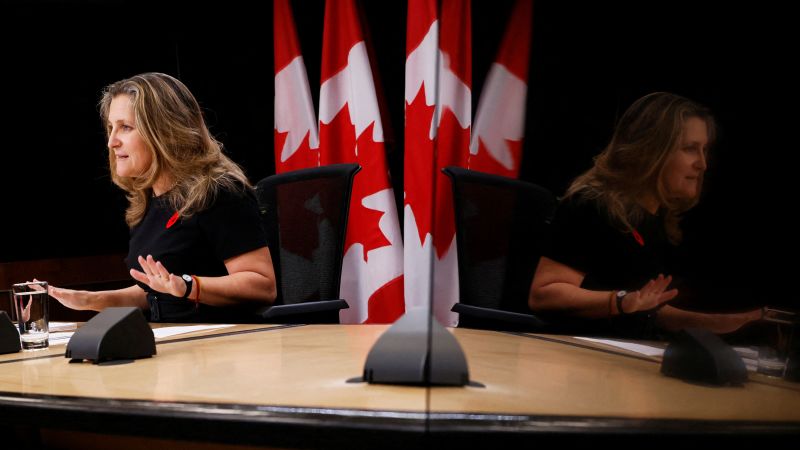 Canada’s Freeland has called Trump ‘a bully.’ She could be its next prime minister