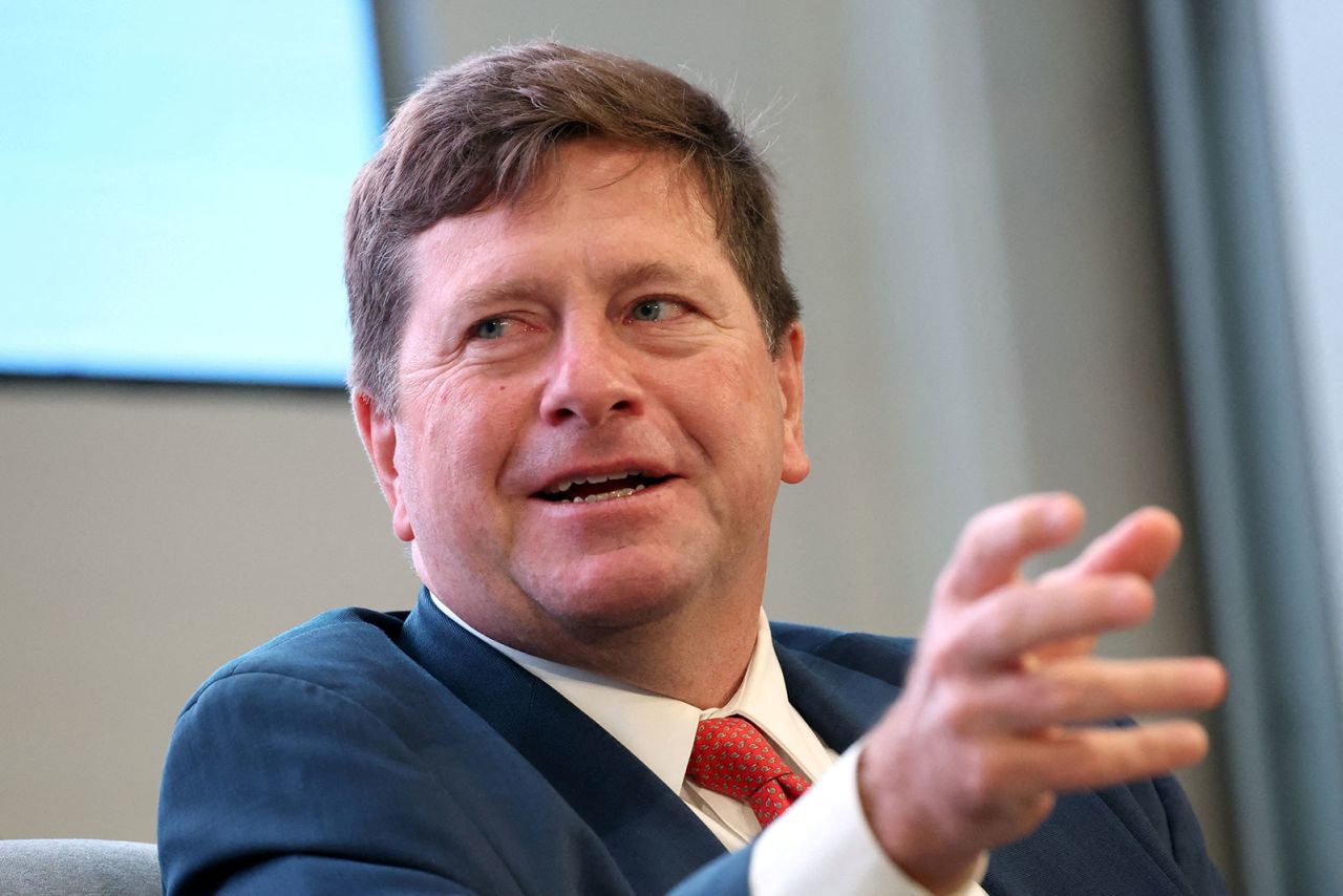 Jay Clayton, former chairman of the US SEC, speaks during 13D Monitor's Active-Passive Investor Summit in New York,  on October 22.