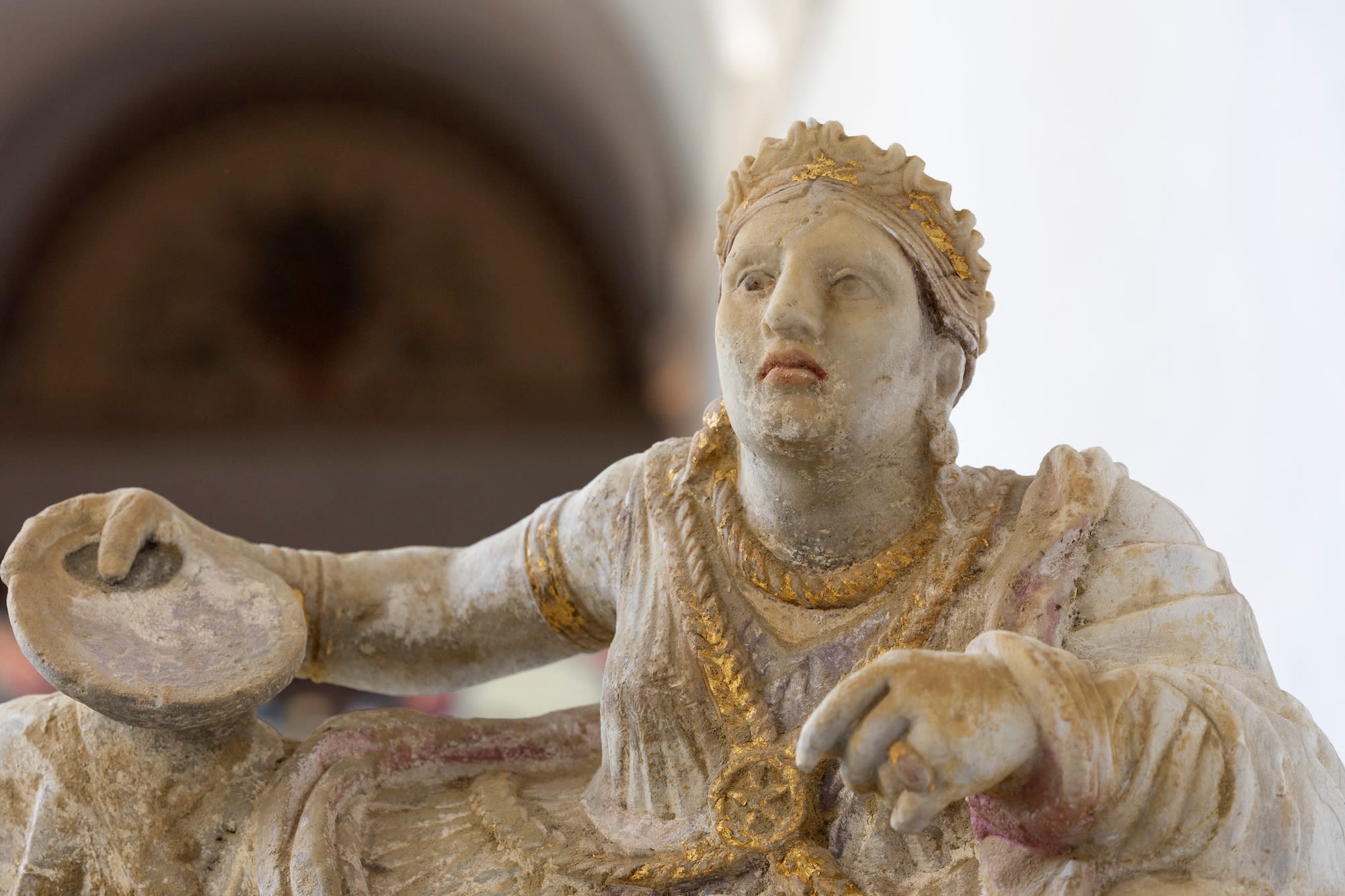 The haul of recovered Etruscan archaeological artifacts, including this figure, are worth an estimated $8.5 million.