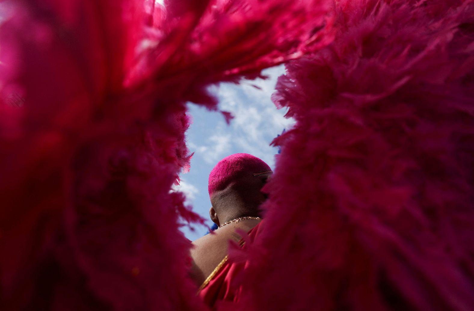 A reveller takes part in the LGBTQ+ Pride Parade in Rio de Janeiro, Brazil November 24, 2024. REUTERS/Ricardo Moraes TPX IMAGES OF THE DAY