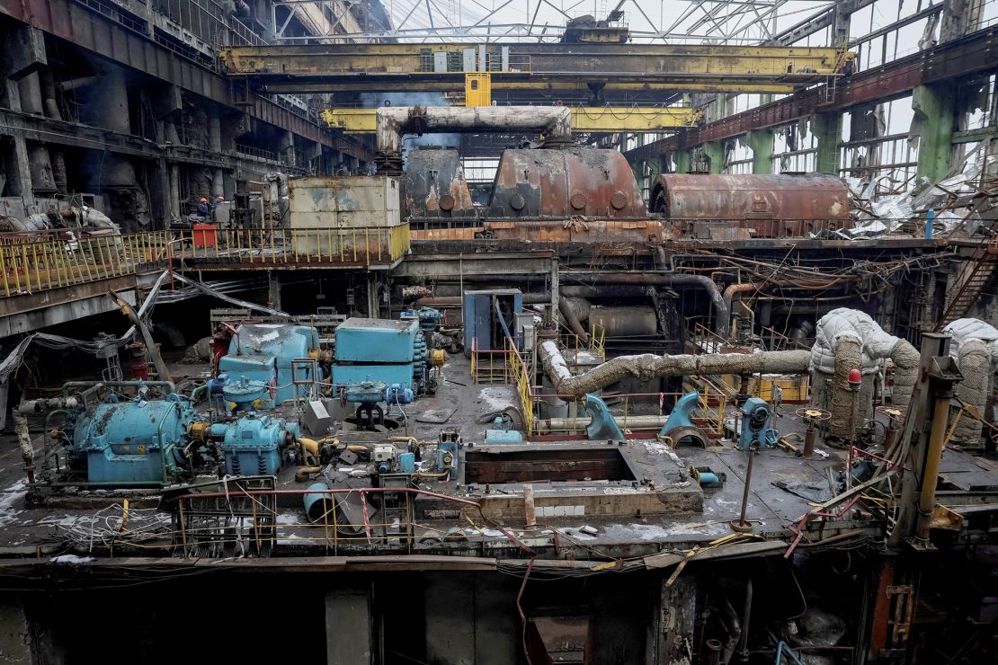 A view shows a thermal power plant damaged by a Russian missile strike, amid Russia's attack on Ukraine, at an undisclosed location in Ukraine November 28, 2024. REUTERS/Gleb Garanich