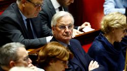 French Prime Minister Michel Barnier and members of the French government attend the questions to the government session at the National Assembly in Paris, France, on December 3, 2024.