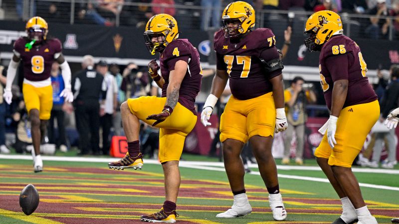 Arizona State starts college football’s conference championship Saturday with a bang | CNN