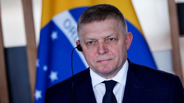 Slovakia's Prime Minister Robert Fico is pictured in December 2024.
