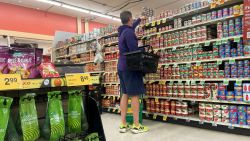 A person shops in an Albertsons supermarket after a U.S. judge blocked the pending $25 billion merger of U.S. grocery chains Kroger and Albertsons, siding with the U.S. Federal Trade Commission, in Seattle, Washington, U.S. December 10, 2024.