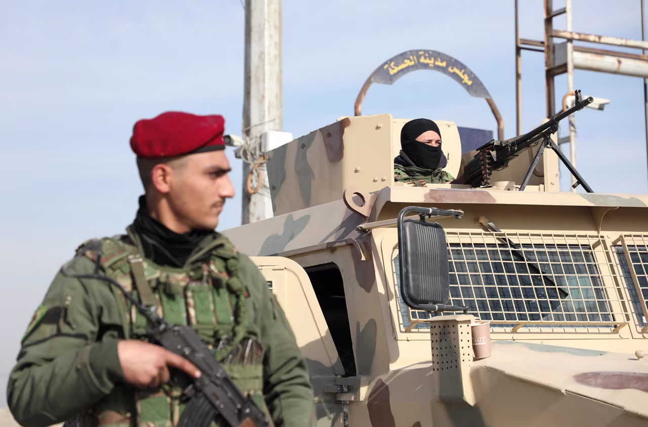 Kurdish-led Syrian Democratic Forces (SDF) in Hasakah, Syria, on December 11.