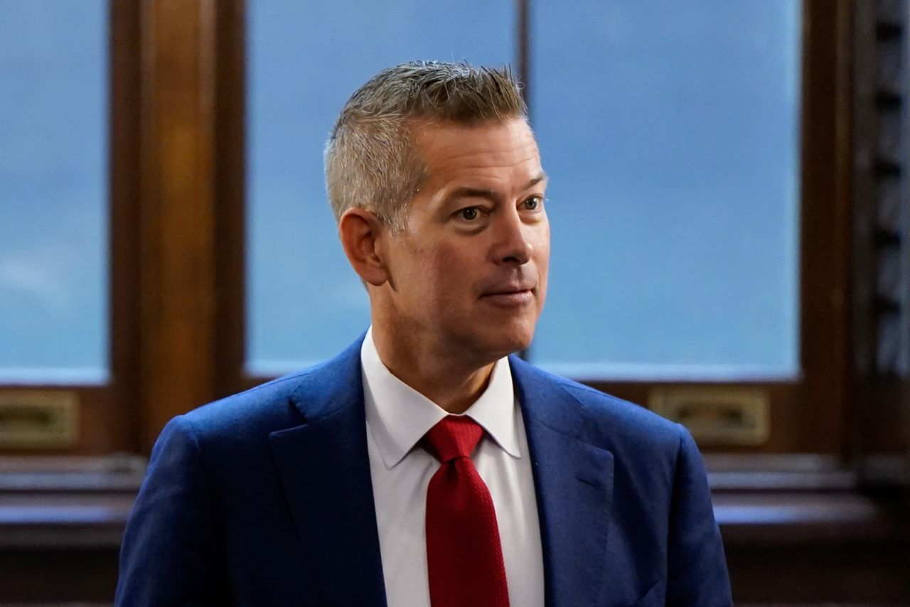 U.S. Transportation secretary nominee Sean Duffy arrives to meet with U.S. Senator Cynthia Lummis (R-WY) on Capitol Hill in Washington, on December 11, 2024.