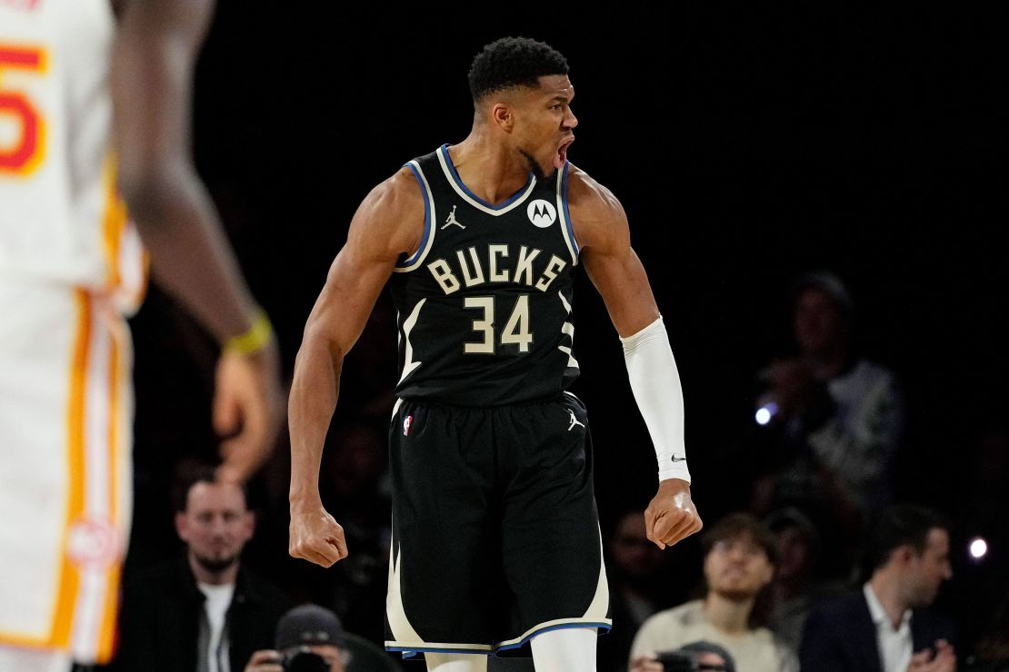 Milwaukee Bucks star Giannis Antetokounmpo fell short of a triple-double in assists.