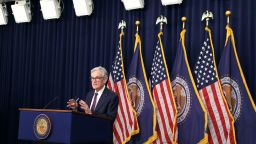 Federal Reserve Chair Jerome Powell speaks during a press conference in Washington, DC, on December 18, 2024.