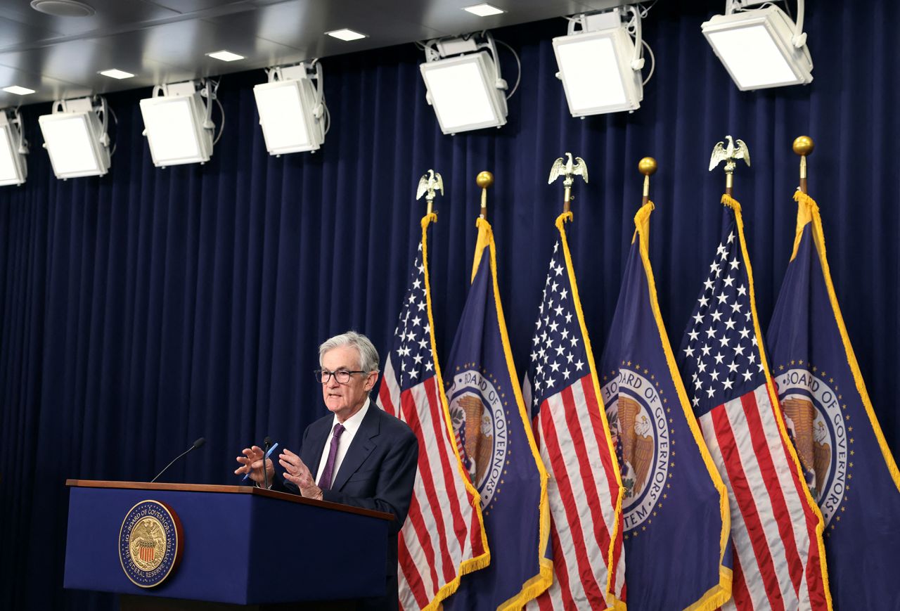 U.S. Federal Reserve Chair Jerome Powell speaks during a press conference where he announced the Fed had cut interest rates by a quarter point following a two-day meeting of the Federal Open Market Committee on interest rate policy in Washington on December 18.